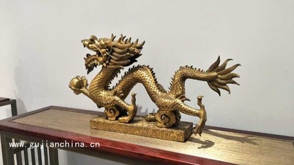 火麒麟铜麒麟工艺品 中式家居的祥瑞之选