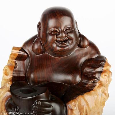 工艺品黑檀招财进宝弥勒佛摆件——价格、厂家与木制工艺解析